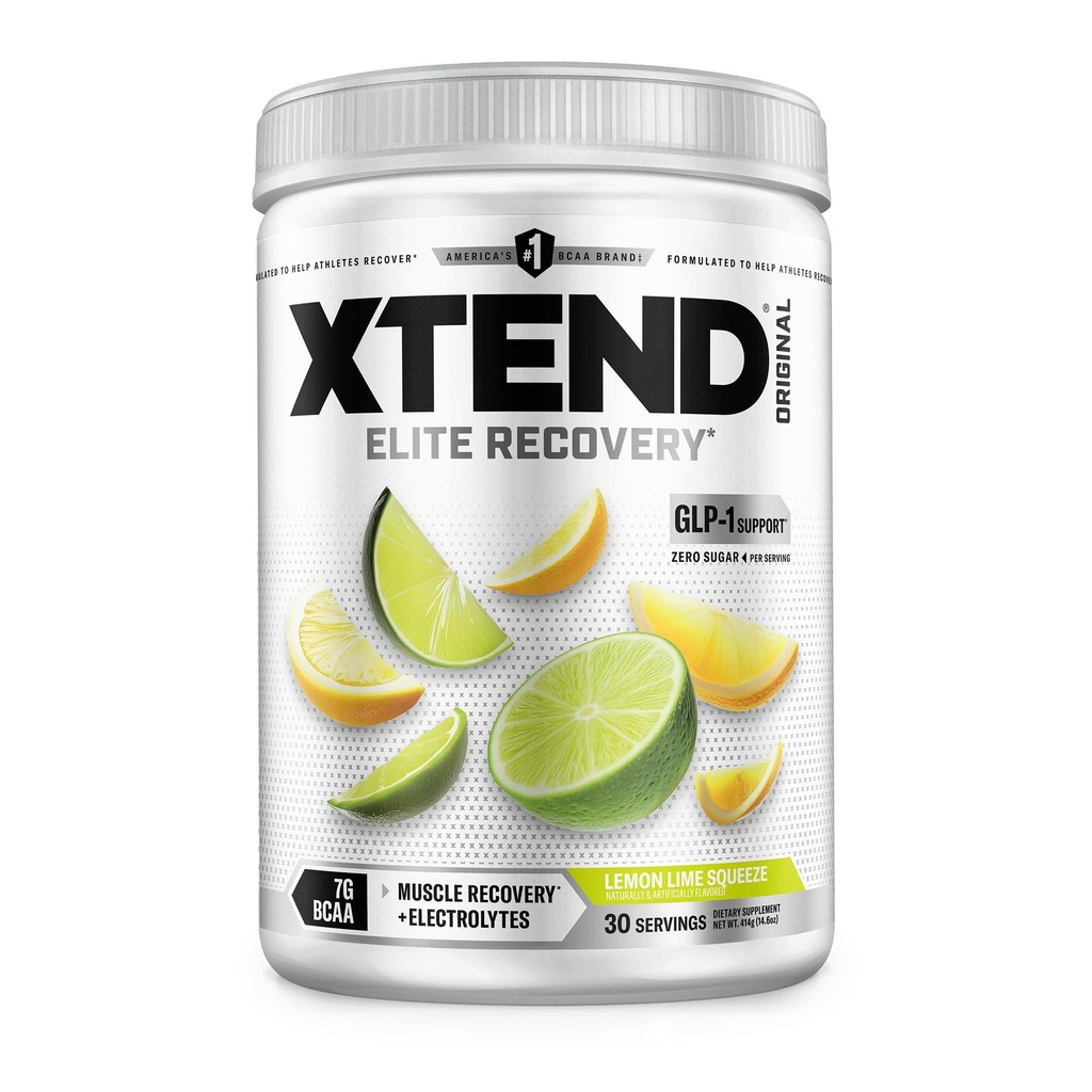 Xtend XTEND Original BCAA Powder 7g BCAA y 2.5g L-Glutamina, Sugar Free Post Workout Muscle Recovery Bebida con Aminoácidos para Hombres, 30 Servimientos