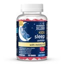 Mami's Bliss Kids Sleep Melatonin Gummies, Non Habit-Forming with No Artificial Colors, Flavors or Gelatin - Age 3 Years+ - Strawberry Flavor - 100 Sleep Gummies