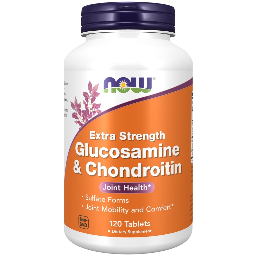 AHORA Suplementos de alimentos, Glucosamina " Condroitina Extra Strength, Sulfate Forms, 120 Tablets
