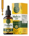 HERBAMAMA Mullein Drops for Lungs - Vegan Mullein Leaf Extract for Lungs Cleanse Support - Non-GMO, Alcohol &amp; Sugar-Free Respiratory Supplement, 28-Day Supply