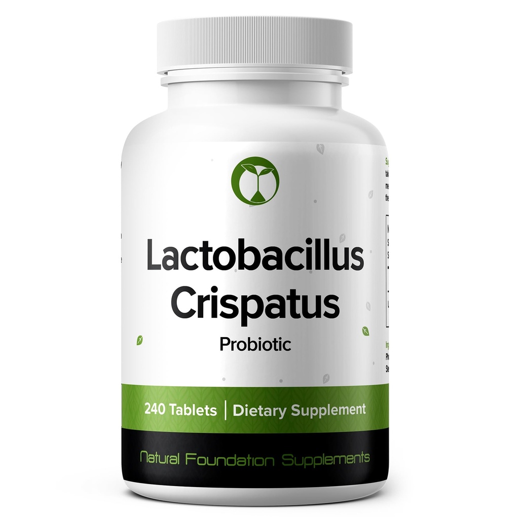 Lactobacillus Crispatus Probiotic 240 Tablets (4 Month Supply) – Strain investigado LCR86 – 3 Billones CFU – Digestivo &amp; Vaginal Health Support – GMP certificado (240, Lactobacillus Crispatus)