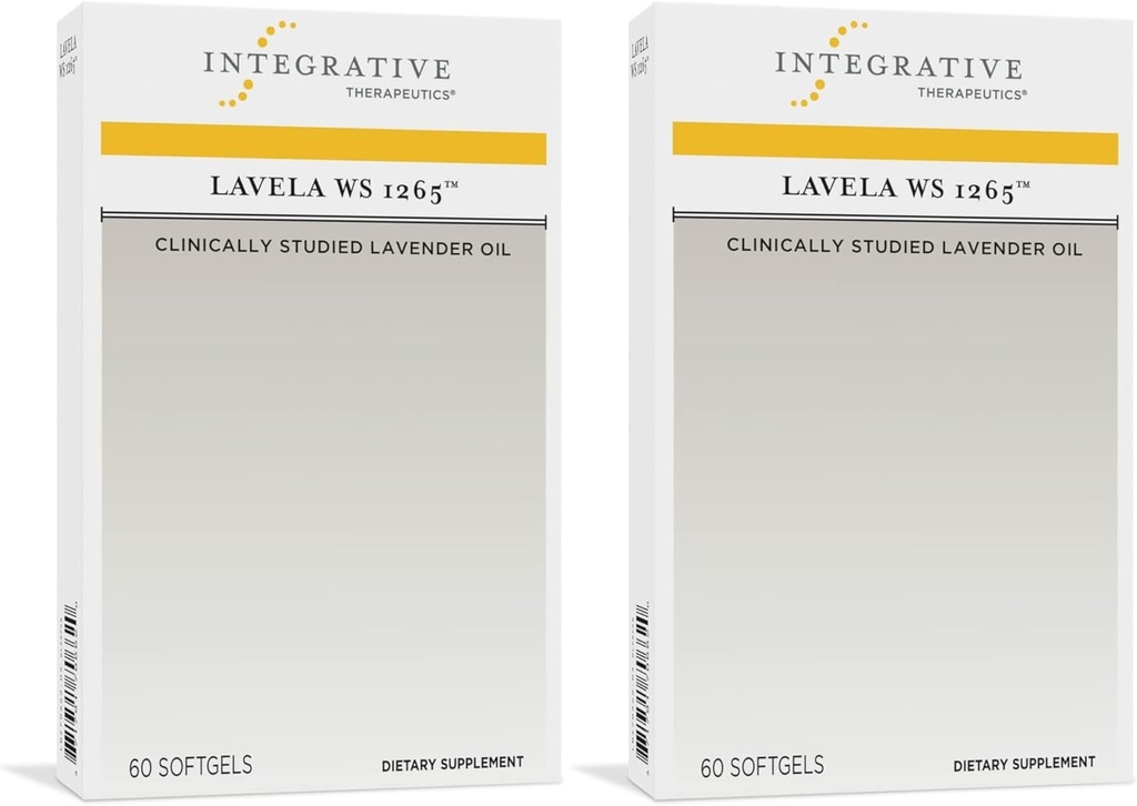 Terapéutica Integrativa Lavela WS 1265 - Lavender Essential Oil Supplement for Sleep &amp; Stress Support* - Dairy-Free - 120 Softgels (120 Servings)