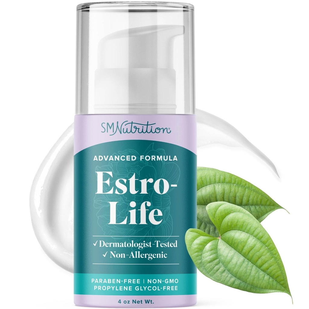 Advanced Estro-Life Balancing Skin Cream for Women ¦ Cosmetic Skin Cream with Estriol, Wild Yam, Black Cohosh, Vitamina A, Black Currant Oil &amp; Manganese