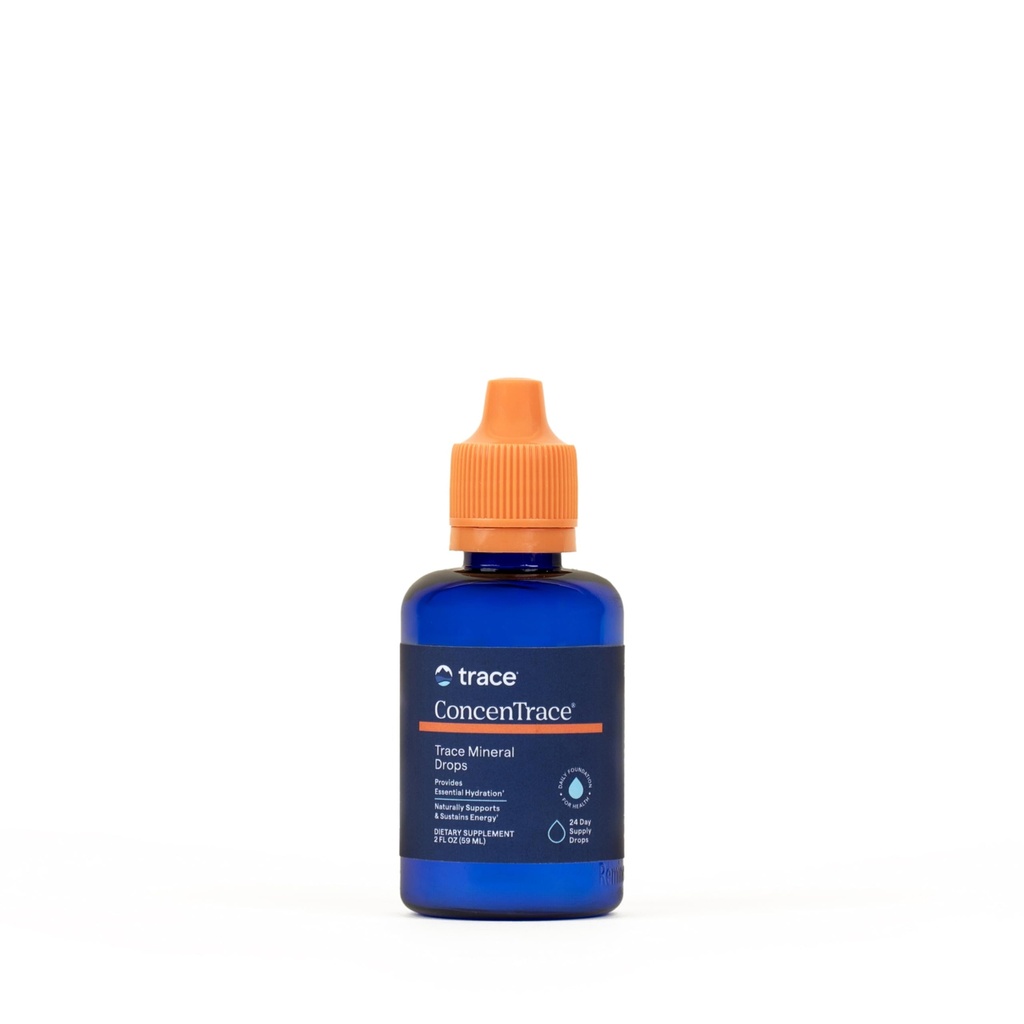 Trace Minerals ConcenTrace Trace Mineral Drops - Suplemento líquido para bonificación &amp; Soporte Conjunto - Ayudas Hydration " Electrolyte Restoration - Unflavored, 2 fl oz (24 Servimientos)