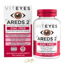 Viteyes AREDS 2 Zinc Free Macular Support, Natural Allergen Free Capsules with Vitamin E, Vitamina C, Lutein & Zeaxanthin, No Zinc, No Copper, Eye Doctor Trusted, Manufactured in The USA, 120 Ct