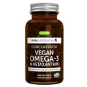 Igennus Vegan Omega-3 Natural Triglyceride Algae Oil, DHA &amp; EPA Fatty Acid Supplement, 180 Small Softgels with Astaxanthin, Easy-to-Swallow, Pure & Sustainable, 90 Servings