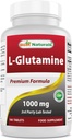 Mejores Naturales L-Glutamina 1000mg Combustible para el entrenamiento (No-GMO) Tabletas, 180 Condes