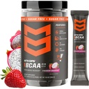 MTN OPS BCAA Powder 2:1:1 Aminoácidos Suplemento Polvo para la recuperación rápida del músculo " Reparación con cero azúcar " Gluten Gratis - 20-Servings, Strawberry Dragonfruit Trail Packs