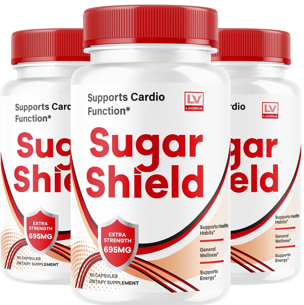 (3 Pack) Escudo de azúcar, Escudo de azúcar Apoyo a la sangre, Láminas de escudo de azúcar, Cápsulas de escudo de azúcar, Escudo de azúcar Todo Natural, SugarShield, Escudo de azúcar Fórmula avanzada, Escudo de azúcar Comentarios, 90 Cápsulas