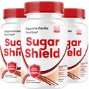 (3 Pack) Escudo de azúcar, Escudo de azúcar Apoyo a la sangre, Láminas de escudo de azúcar, Cápsulas de escudo de azúcar, Escudo de azúcar Todo Natural, SugarShield, Escudo de azúcar Fórmula avanzada, Escudo de azúcar Comentarios, 90 Cápsulas