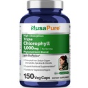 NusaPure High Absorption Triple Chlorophyll 1000 mg 150 Veg Caps Apto para Vegetarianos y Veganos, No GMO