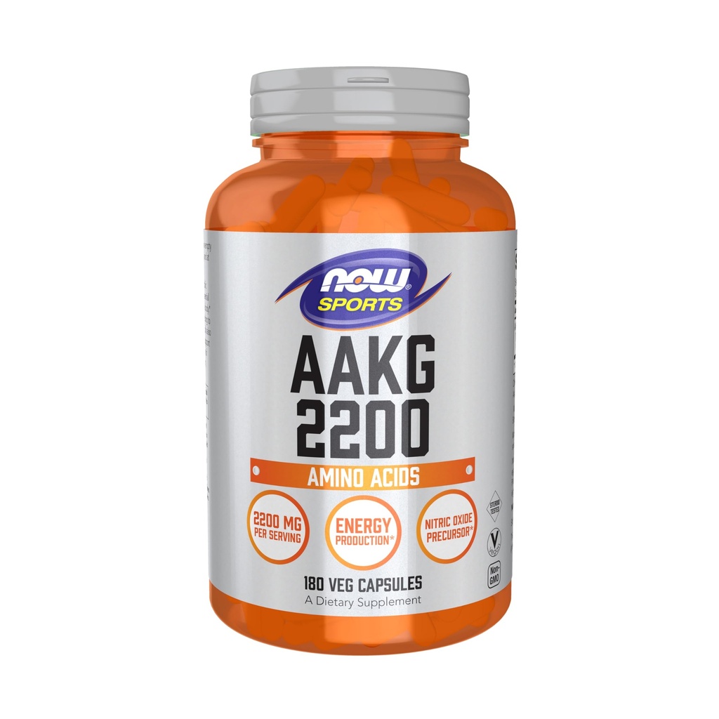 AHORA Sports AAKG 2200, Arginine, Energy Production, 180 Veg Capsules