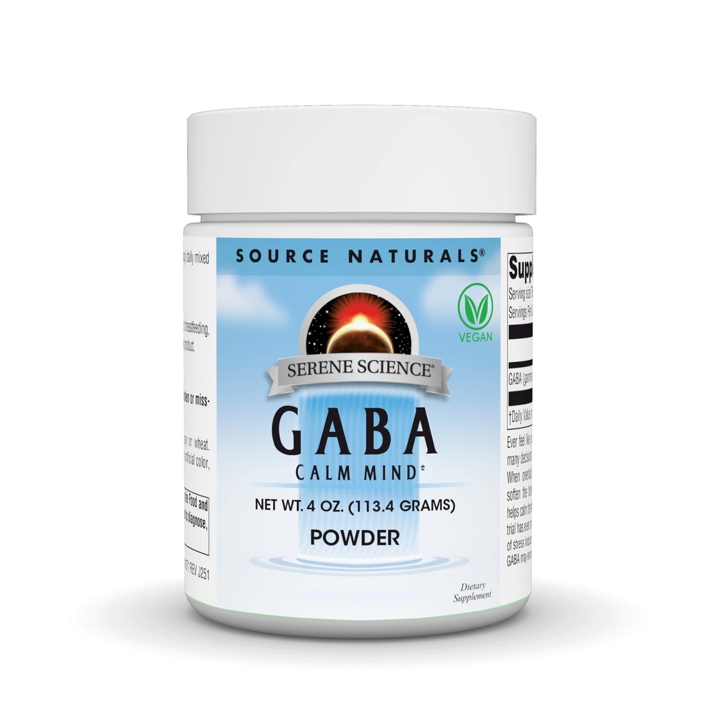 Fuente Naturales Serene Science GABA, Calm Mind - 4 oz Powder