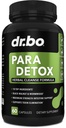 DR. BO para Cleanse Human Detox Guard - Intestinal Pills Support for Humans - Pro Gut Health Intestine Supplement Stomach for Adults - Herbal Wormwood Black Walnut Complex & Cloves - 60 cápsulas