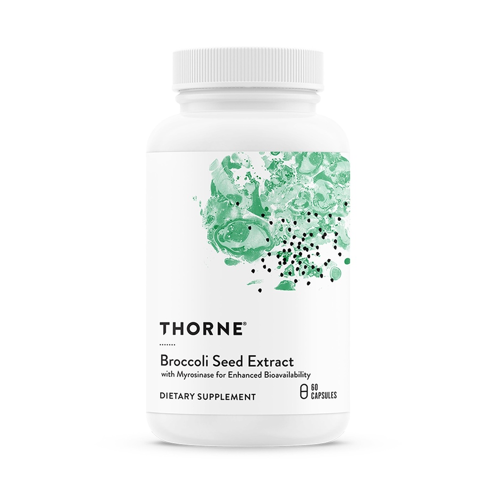 THORNE - Extracto de semillas de brócoli (Anteriormente Crucera-SGS) para soporte antioxidante* - Glucosinola Sulforaphane (SGS) - 60 cápsulas