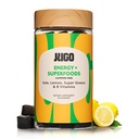 JUGO Energy + SUPERFOODS ← Vitamina B12 Gummies with Kale & Super Greens TEN 40 Conde Caffeine-Free Energy Gummies TEN Plant-Based, Gelatin-Free, Non-GMO, Made in USA
