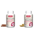 Jarrow Formulas Red Yeast Rice 1200 mg &amp; Co-Q10 100 mg Por Serving-120 Veggie Caps-60 Servings & Heart Health-Vegan & Citrus Bergamot 500 mg-60 Servings (Veggie Caps)