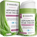 Crema de eliminación de cicatrices para hombres, reparación rápida de nuevas cicatrices viejas, manchas, quema todo el tratamiento natural con vitamina E, B5, C, Aloe Vera, 1.7 Fl Oz