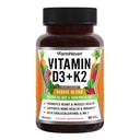 FarmHaven Vitamina D3 K2 Cápsulas - 5000 UI D3 y 100 mcg K2 - Cholecalciferol MK7 con frutas vegetales Blend - Vitamina D K2 Suplemento para el sistema inmunológico " Salud del corazón - Vegetariano, No GMO, 90 Cápsulas