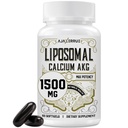 Liposomal Calcio AKG Suplemento 1500 MG (Acido alfa-Ketoglutarico), Alta Absorción, Más Eficaz Que AAKG, Ca AKG para la Longevidad, Defensa de la Edad, Energía Celular, Función Metabólica, 60 Softgels