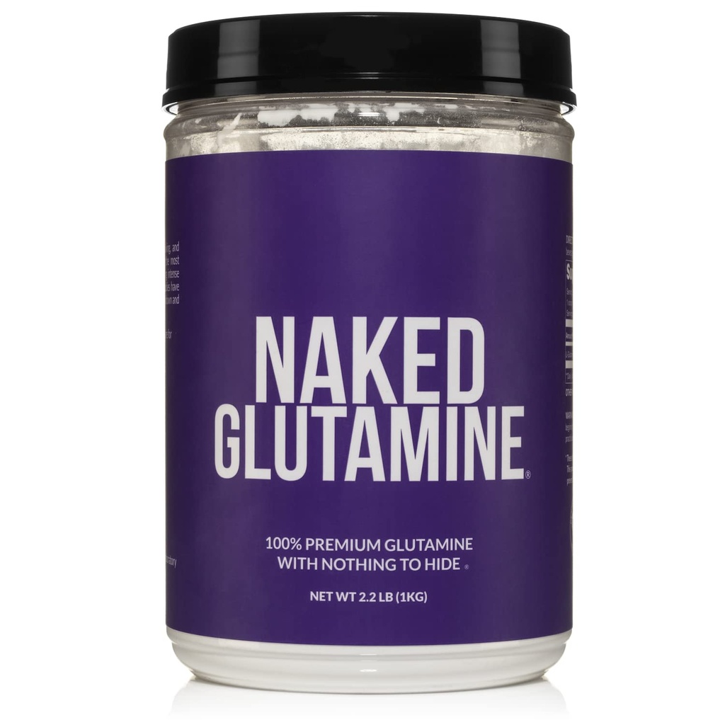 Pure L-Glutamine Made in The USA - 200 Servings - 1,000g, 2.2lb Bulk, Vegan, Non-GMO, Gluten and Soy Free. Minimize Muscle Breakdown &amp; Improve Protein Synthesis. No hay aditivos
