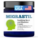 Básica Vigor Migrastil Soothing Neck " Crema del hombro - Acción rápida " Potente - Crema tópica no irritante (4 oz.) Made in The USA
