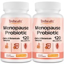 Suplementos de menopausia para mujeres, 120 Billones CFU Probiótico, 13-en-1 Herbs & Botánicos Complejo, para la menopausia hormonal, Flashes calientes, sudaderas nocturnas, mudas, trastornos del sueño, Vegan, 120 caps