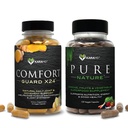 KaraMD Pura Naturaleza &amp; Comfort Guard Bundle ← Verdes Alimentarios enteros, Frutas & Verduras Suplemento + Movimiento Apoyo Silencioso No-GMO, Vegan, Libre de gluten (30 Servimientos Cada uno)