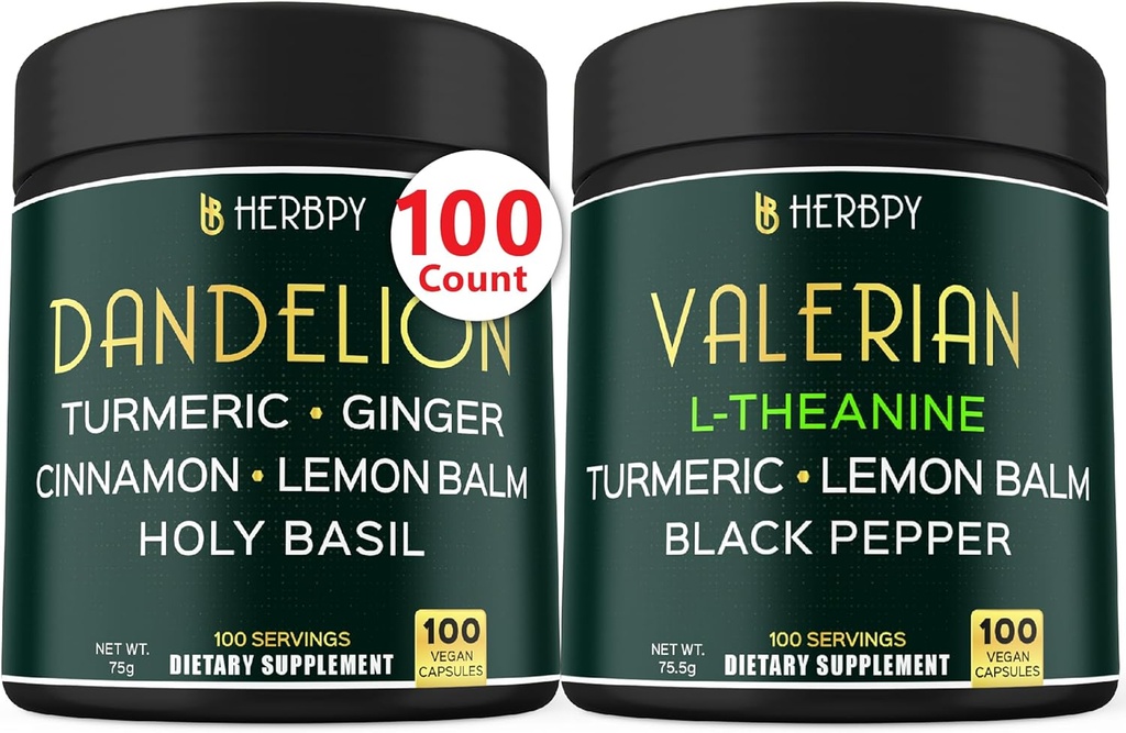 Bundle 6in1 Dandelion Suplemento &amp; 5in1 Valerian Root Suplemento
