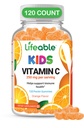 DOCTOR'S FINEST Vitamina C Gummies for Kids - Vegan, GMO Gratis &amp; Gluten Gratis - Great Tasting Orange Flavor Pectin Chews - Kids Dietary Supplement - 250 mg de Vitamina C - 120 Jellies [60 Doses]