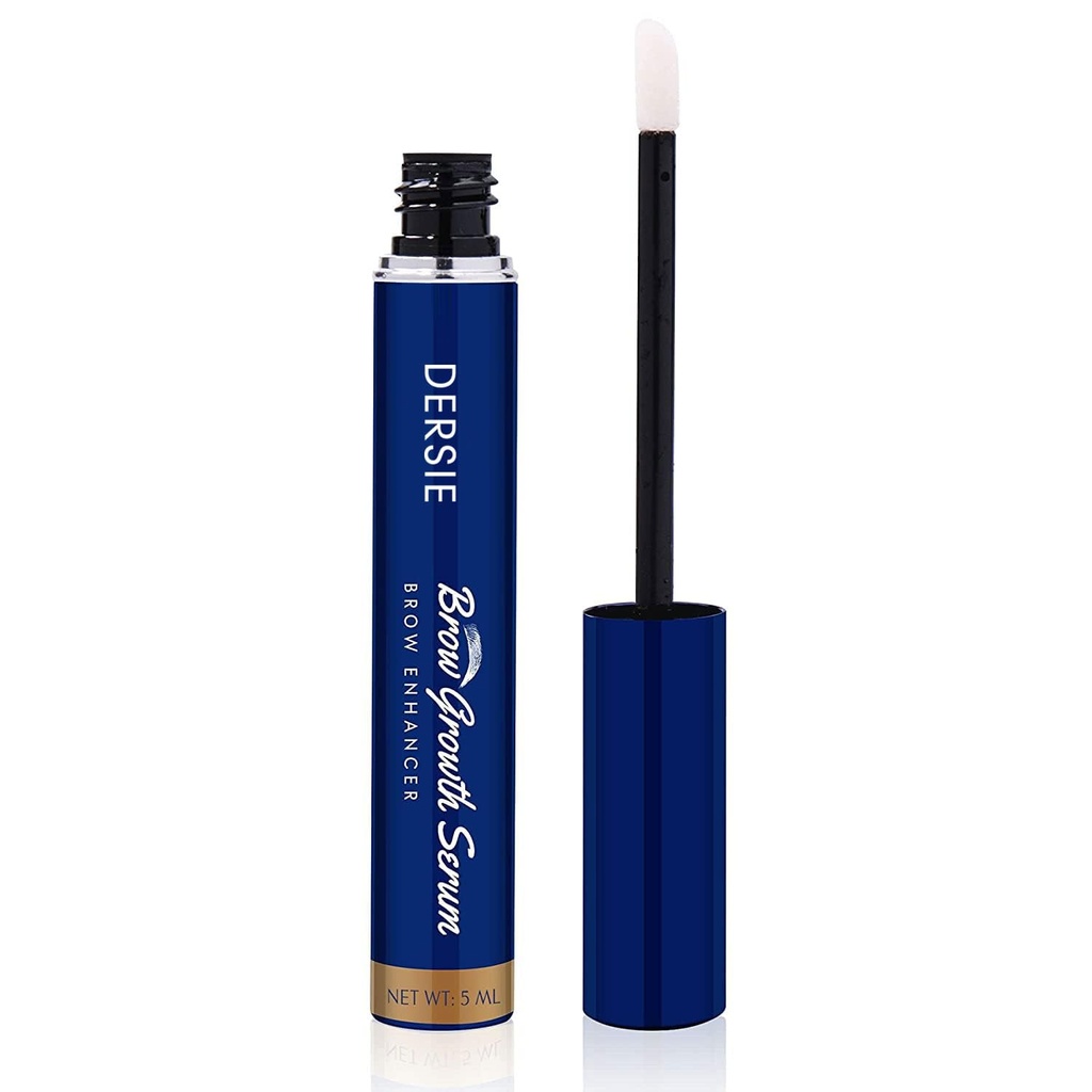 Dersie Eyebrow Growth Serum: Brow Enhancing Serum Infused with Peptide Complex, Biotin & Arginine for Fuller, Stronger, Thicker Brows – Nourishes and Strengthenings Dry, Sparse, or Thinning Brows (5 mL)