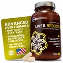 OmniBiotics Liver Cleanse Detox &amp; Repair Supplement – Milk Thistle, Dandelion Root, Alpha Lipoic Acid, Artichoke Extract, Schisandra, Silymarin – 60 Vegan Capsules