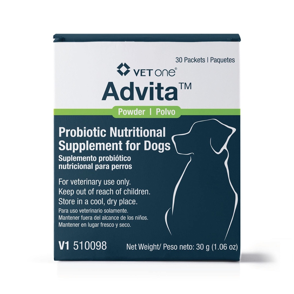 VetOne Advita Probiotic Suplemento Nutricional para Perros - 30 Packets