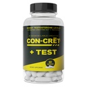 CON-CRET®+ Test, CON-CRET® Patented Creatine HCl Ahora con Testofen®, Boost Testosterone Levels, 60 cápsulas