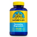 Natures Life Renewing Magnesium 500 mg - Plus Vitamina B-6 - Muscles and Nerves Support - Lab Verified (180 Servings, 180 VegCaps)