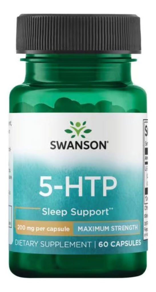 Swanson Ultra Amino Acid Máximo Fuerza 5-Htp 200 Milligrams 60 Veg Capsules