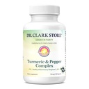 Dr Clark Store Turmeric " Black Pepper Extract – 710mg, 100 cápsulas, Immune Support, Antioxidante, Digestion Health Supplement for Adults