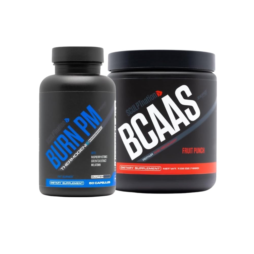 Sculpt Nation by V Shred Burn PM and BCAA Fruit Punch Bundle