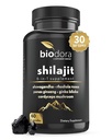 6-in-1 Shilajit Suplemento 300mg, Mood y Energy Support Suplemento con 60mg Pure Ashwagandha, Rhodiola Rosea Panax Ginseng para Immune Support, Memory and Focus, 85+ Trace Minerals, 60 cápsulas