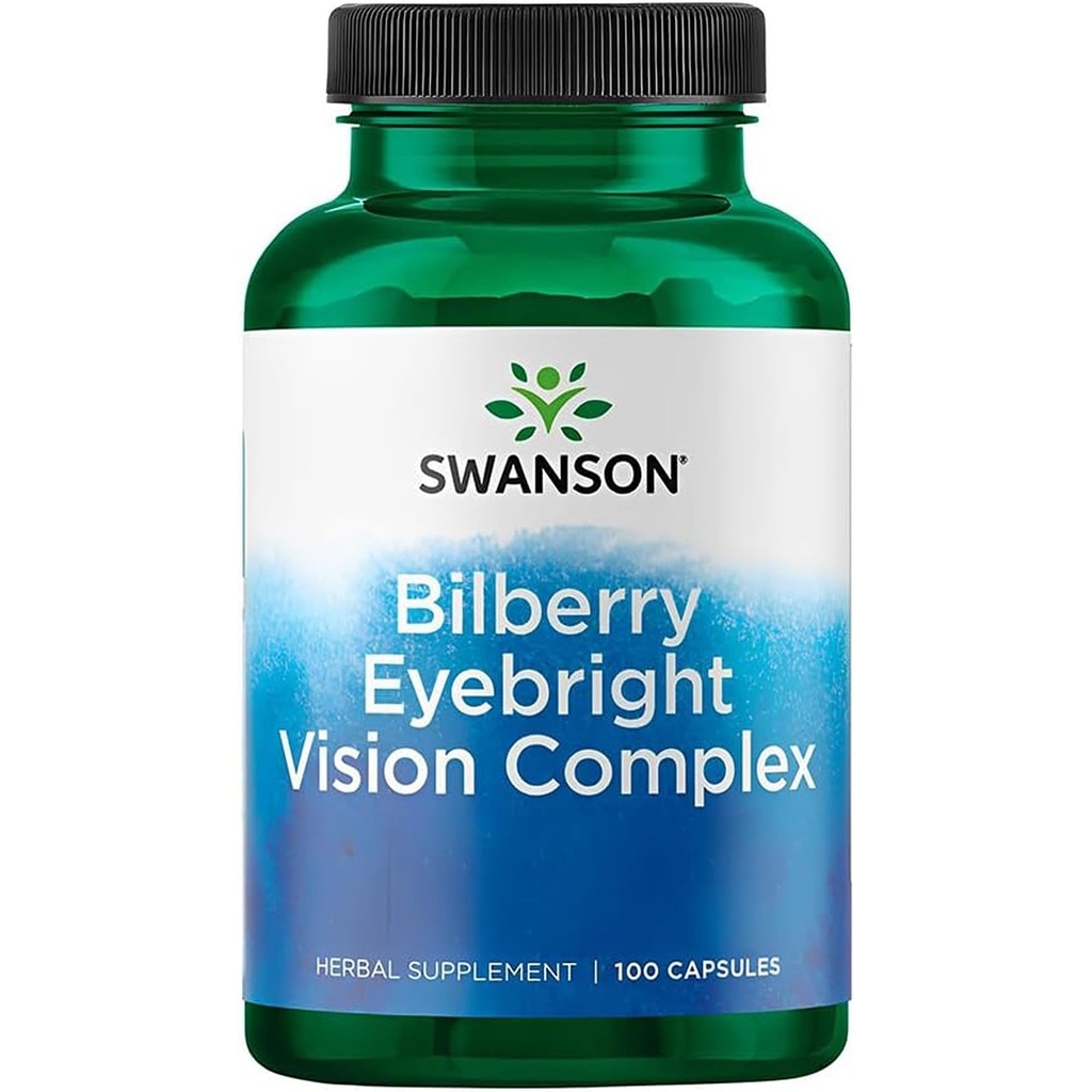 Complejo de visión Swanson Bilberry Eyebright (100 cápsulas)