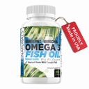 Omega 3 aceite de pescado 2000mg alta potencia 800mg EPA DHA 600mg BURPLESS Suplemento No GMO Omega 3 Suplementos de ácido graso alta aceite de pescado para perros gatos humanos hechos en EE.UU.