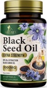 Black Seed Oil Softgels 1000mg - Premium Nigella Sativa Blackseed, Pure Natural Black Cumin Seed Oil & Antioxidant for Skin & Immune Support - Non GMO, Bottled in USA Suplemento - 60 Softgels