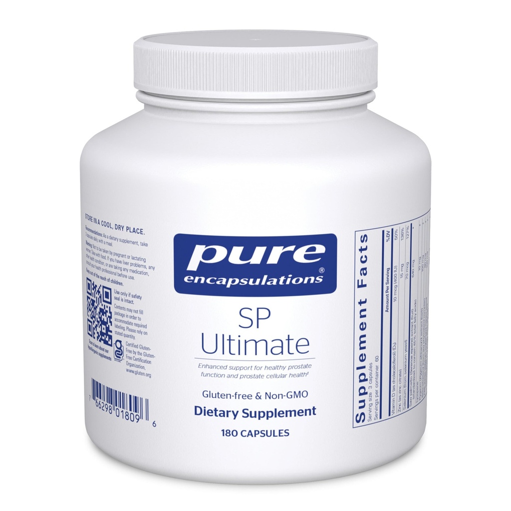 Pure Encapsulations SP Ultimate ← Enhance Support for Healthy Prostate Function and Prostate Cellular Health* ← 180 Capsules