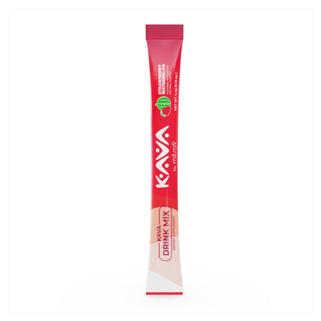Mitra9 Kava Powder RelaxPak - Strawberry Watermelon Kava Extract Powder Packets ← Mood Enhancer ← Plant Based ← Promueve la calma natural y la claridad ← Easy Open Single-Serving Stick (5)
