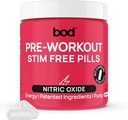 Pills Pre Workout con Té Verde Natural, Electrolitos, L-Theanine, Beet Root, Soporta Energía, Resistencia, Desempeño de entrenamiento con Sin Jitters o Crash, Vegan Pre Workout para Hombres Mujer, 120Pills