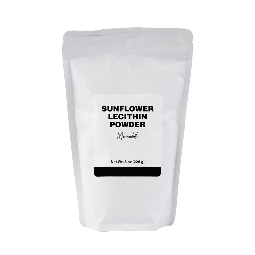 Minimalist Sunflower Lecithin Powder, Ideal for Smoothies and Baking, Packaged for Convenience in a Resealable Bag (8 Ounce)