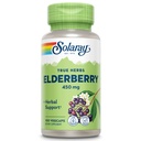 SOLARAY Elderberry Berry &amp; Flower 450mg ← Apoyo para el bienestar general durante los meses fríos  tolera with Flavonoids & Fenolic Compounds ← Non-GMO ← 100ct