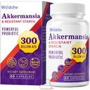 300 Billones AFU Akkermansia Probiótico Silencio GLP-1 Suplemento para Hombres Mujer, Akkermansia Muciniphila para GLP-1, Digestivo, Gut, Immune, Enhances Gut Función de Lining Digestivo, Akka Superbióticos - 60 Caps