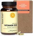 Future Kind Vegan Vitamin D3-2500 IU Suplemento de base vegetal para el soporte celular &amp; inmunológico - Vitamina D sin azúcar, con base en líquenes (30 Softgels en botella de vidrio)