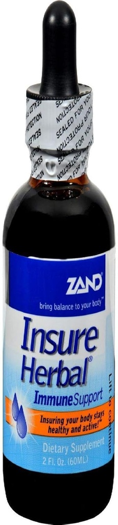 ZAND Insure Immune Support ← Herbal Liquid Echinacea Suplemento  durable with Elderberry, Chamomile, Ginger &amp; Valerian (2oz)